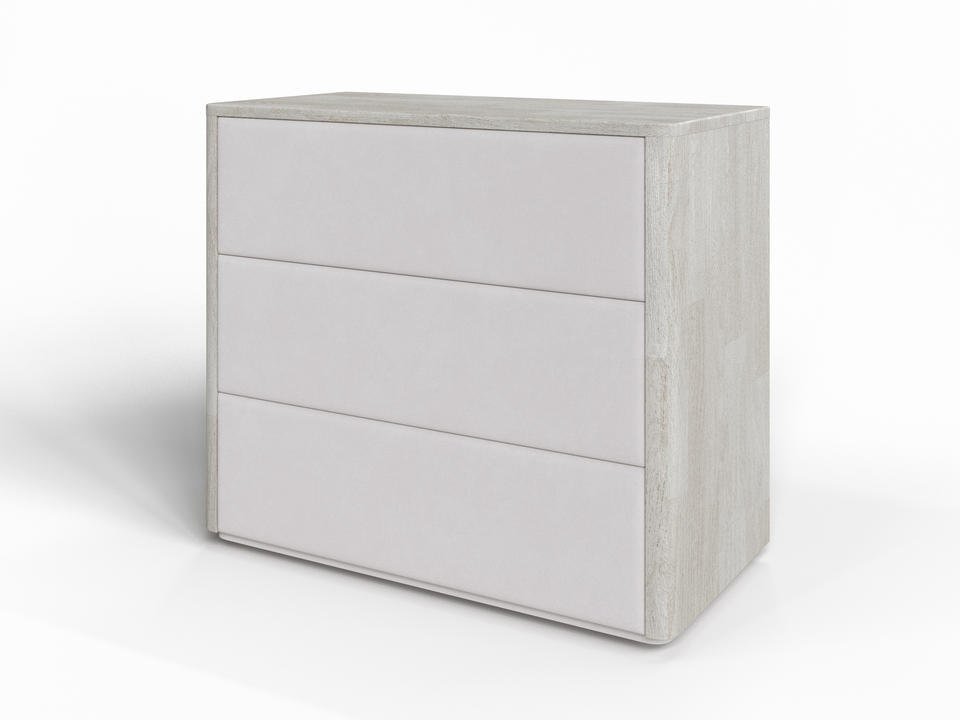 Комод Verda Bliss M ТканьМассив дуб Масло-воск Беленый дубLaska 01 Белая смородина 79x90 103670₽